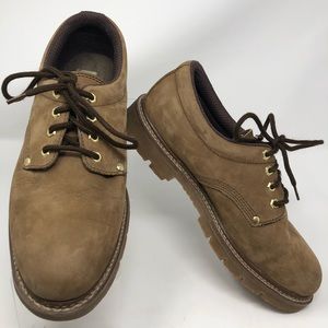 MEN'S COLORADO BROWN LEATHER WORK SHOES SIZE 11